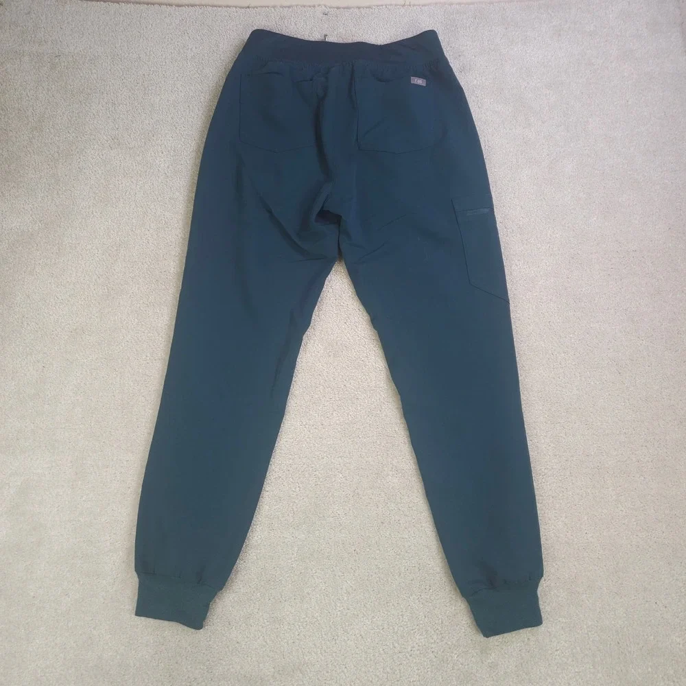 Figs Zamora High Waisted Jogger Scrub Pants Teal Women Small